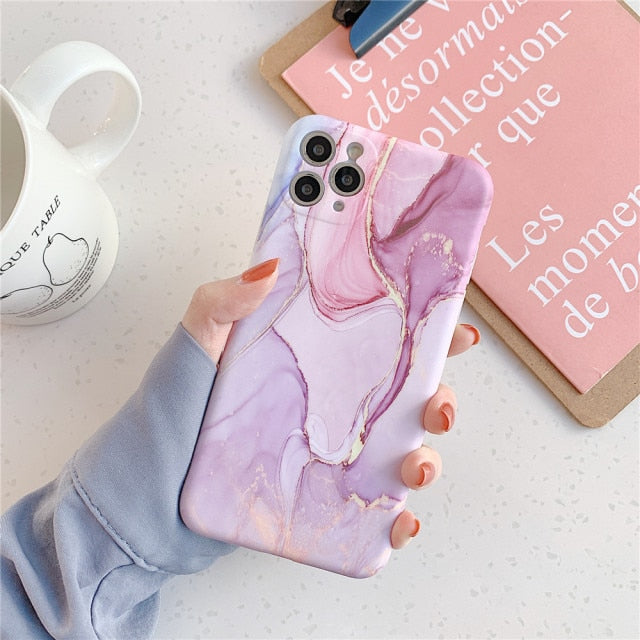 Marble Camera Phone Case for iPhone