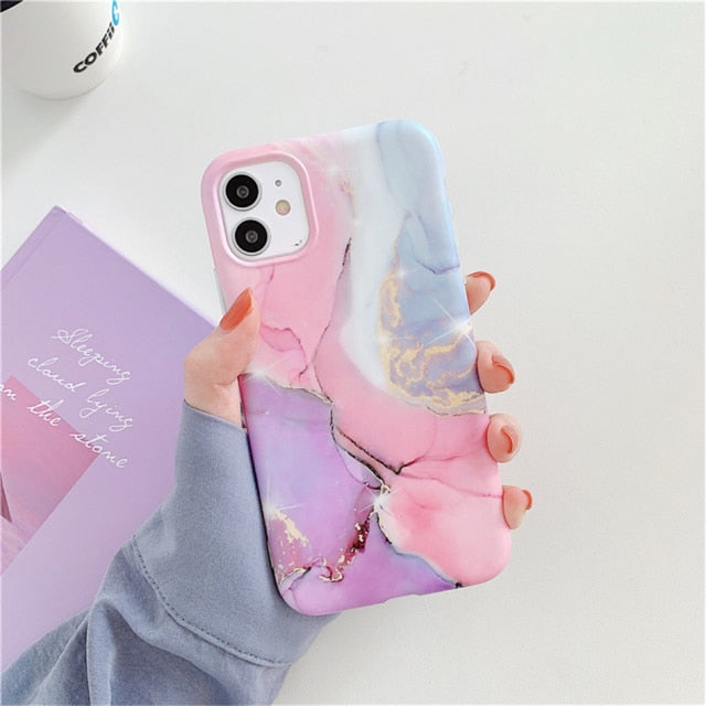 Marble Camera Phone Case for iPhone