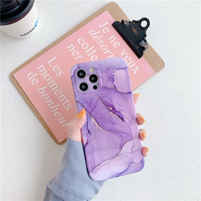 Marble Camera Phone Case for iPhone