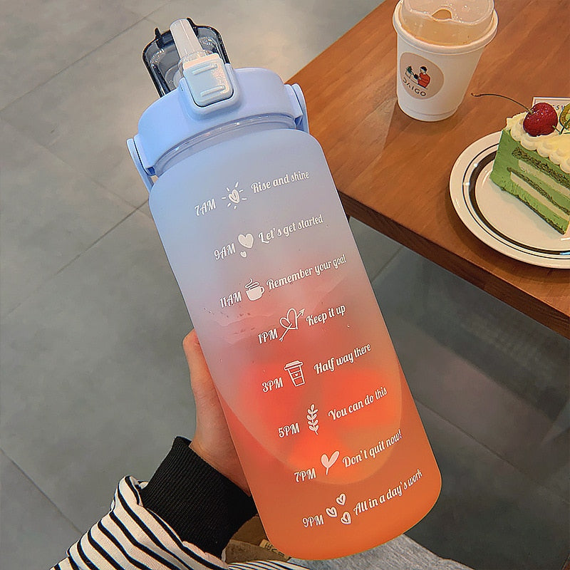 Time Markers Motivational Water Bottle