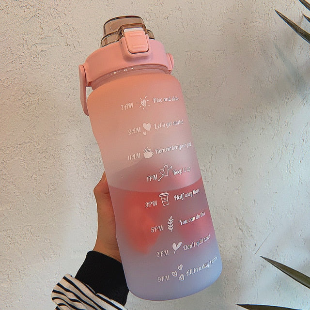 Time Markers Motivational Water Bottle