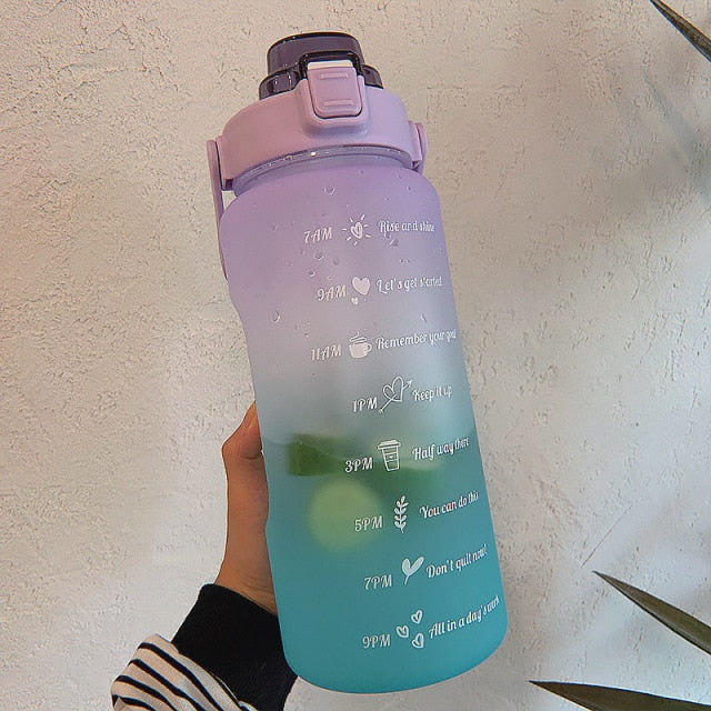 Time Markers Motivational Water Bottle