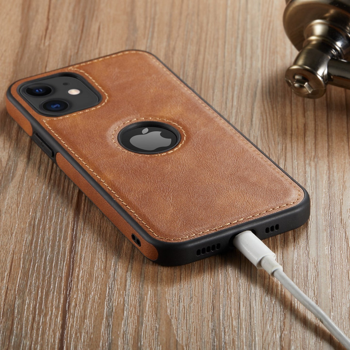 Luxury Faux Leather iPhone Case